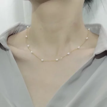 氣質滿串珍珠×鎖骨項鍊.avif