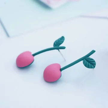 粉紅小櫻桃×吊墜耳環.avif