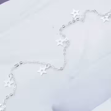 925銀飾×清新五角星×腳鍊 