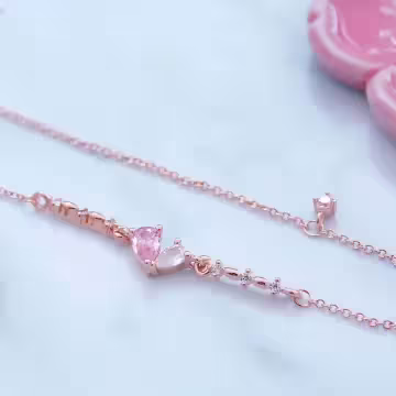 心心相印晶鑽×鎖骨項鍊