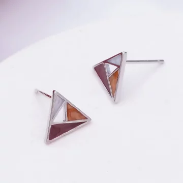925銀針×三角幾何拼色×耳針.avif