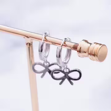 925銀針×極簡蝴蝶結×耳扣