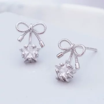 925銀針×星鑽蝴蝶領結×耳針.avif