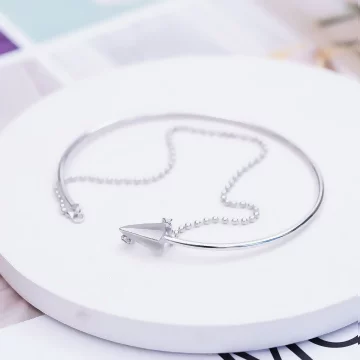 925銀飾×紙飛機雙層珠鍊×開口手環.avif