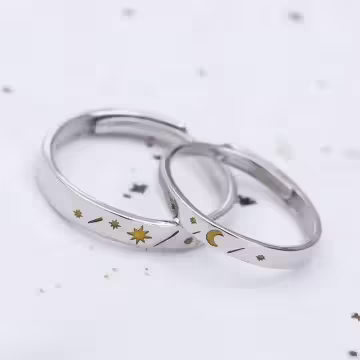 金星伴明月×情侶對戒