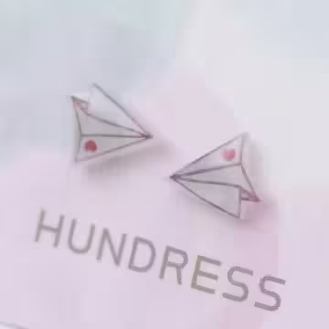 紙飛機小愛心×磁吸耳夾/裝飾小物