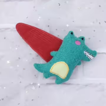 恐龍布偶×髮夾