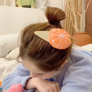 柳橙布偶×髮夾