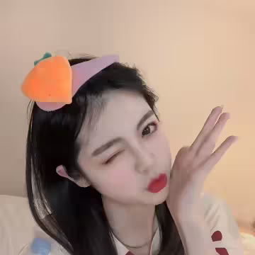 胡蘿蔔布偶×髮夾