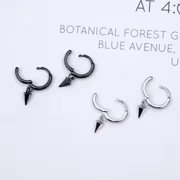 個性錐型幾何×吊墜耳扣×共二色