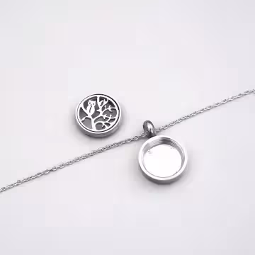 貓頭鷹×薰香釦×項鍊