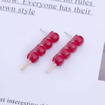 糖葫蘆×吊墜耳環