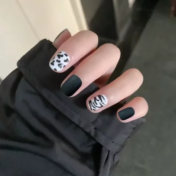 經典動物皮紋霧面×穿戴式手指甲片×二十四入 .avif