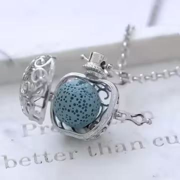 平安蘋果×薰香火山石×長項鍊