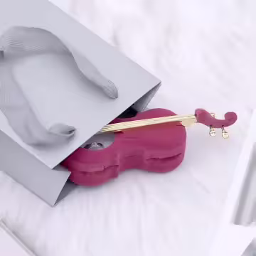 小提琴×適用對戒/項鍊/手鍊/耳釘/口紅×絨布盒