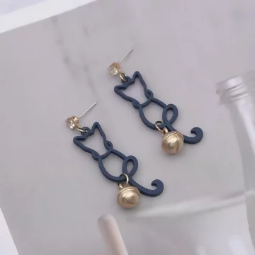 藍貓輪廓小鈴鐺×吊墜耳環.avif
