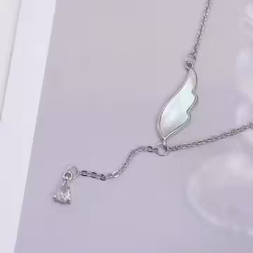 925銀飾&times;白貝之翼&times;鎖骨項鍊