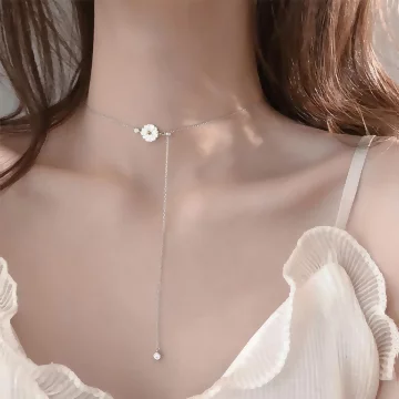 925銀飾×小白雛菊×抽拉鎖骨項鍊.avif