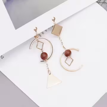金沙球C字幾何×不對稱三角耳夾