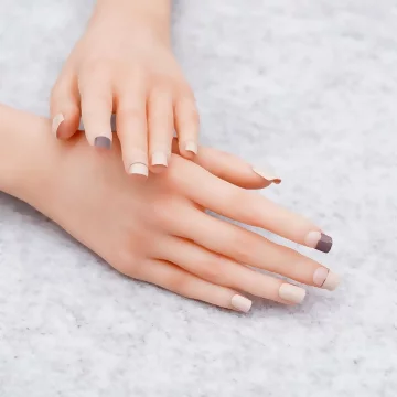 暖膚棕法式拼色亮面×穿戴式手指甲片×二十四入.avif