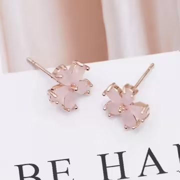 甜心粉小櫻花×耳環