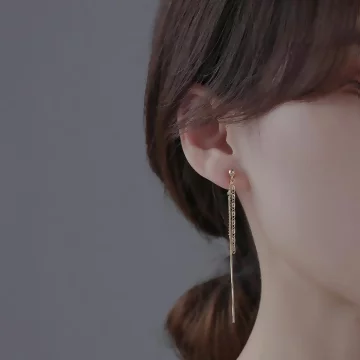 極簡圓珠垂鍊×蚊香盤U型耳夾.avif