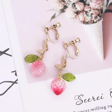 晶透草莓蝴蝶×吊墜耳環.avif