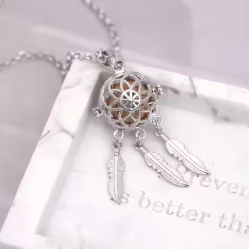 捕夢網×薰香火山石×長項鍊