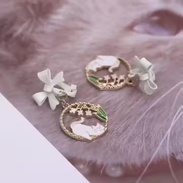 淘氣貓咪鈴蘭花×三角耳夾