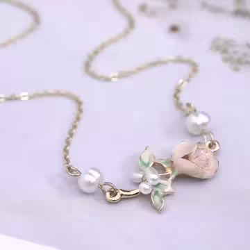 優雅玫瑰花×項鍊