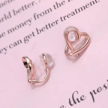 玫瑰金愛心×U型耳夾.avif
