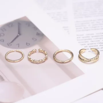 交叉豬鼻扣環×四套件戒指組.avif