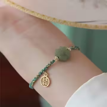 雙喜幸運草×拉繩手鍊