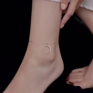 925銀飾×上弦月×腳鍊 