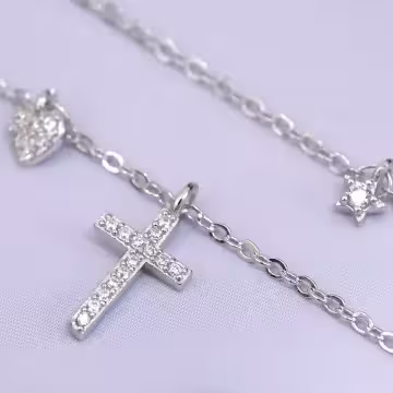 925銀飾&times;星星愛心十字架&times;鎖骨項鍊