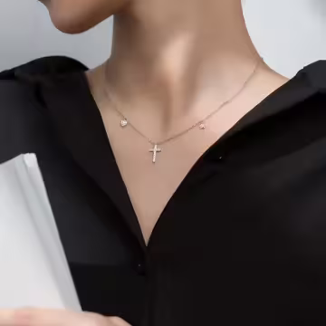 925銀飾&times;星星愛心十字架&times;鎖骨項鍊