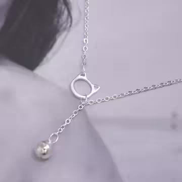 925銀飾×貓咪鈴鐺×手鍊