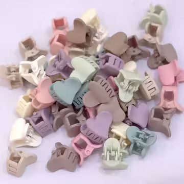 愛心造型小抓夾×五十套件髮夾組