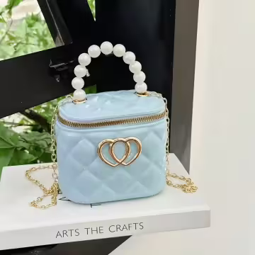 雙心立體水桶包&times;果凍鍊條斜背包&times;水藍