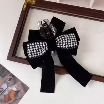 黑白大蝴蝶千鳥紋×鯊魚夾