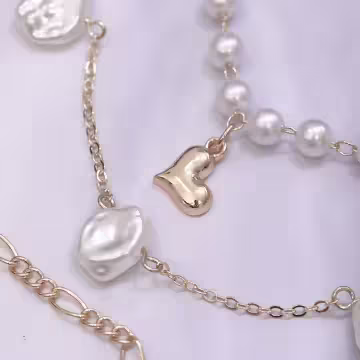 巴洛克珍珠×三層項鍊
