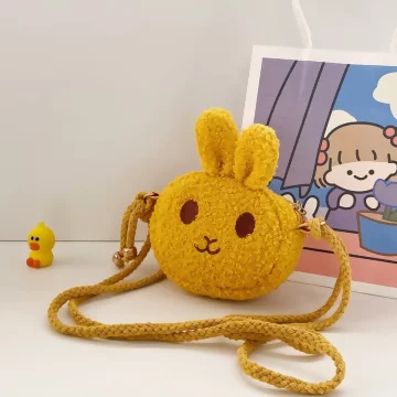 絨毛兔寶寶×棉繩斜背包×黃色.avif