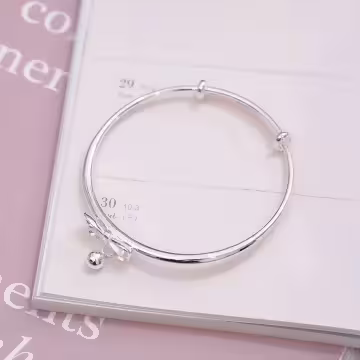 925銀飾×蝴蝶領結小鈴鐺×調節手環