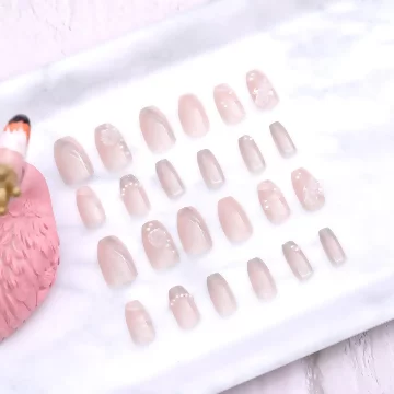 粉嫩晶白玫瑰亮面×穿戴式手指甲片×二十四入.avif