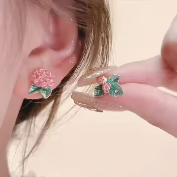 花卉庄園×單邊四套件耳環組