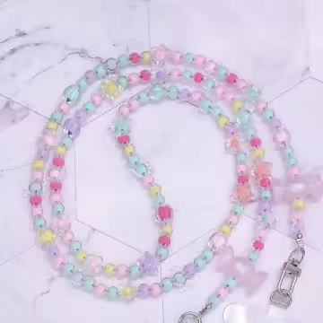 粉紅糖果×手機斜背雙勾掛繩