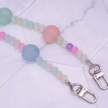 笑臉馬卡龍×手機斜背雙勾掛繩