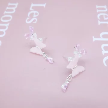 粉色新清蝴蝶飛×吊墜耳環.avif
