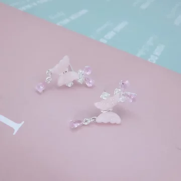 粉色新清蝴蝶飛×吊墜耳環.avif