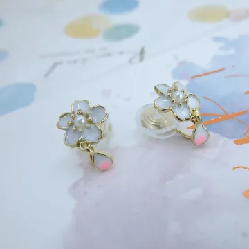 小櫻花落下×蚊香盤U型耳夾.avif